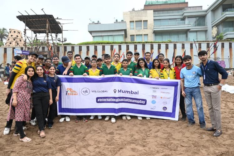 Over 2,700 Volunteers Collect 3.97 Tons of Waste in VFS Global and Bhumi’s Coastal Clean-Up Drive